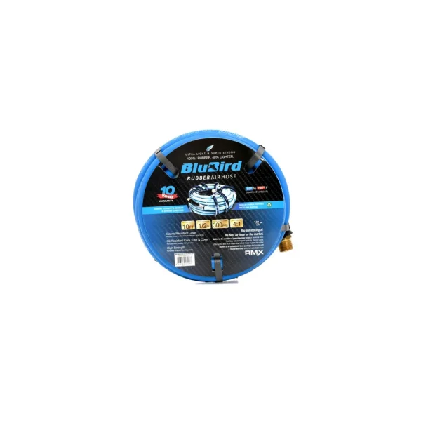 BluBird Rubber Air Hose Assembly 1/2″ – Multiple Lengths (BB12)