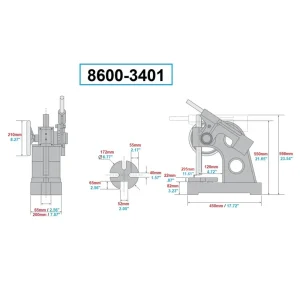 HHIP 3 TON RATCHET TYPE ARBOR PRESS (8600-3401) - view 2