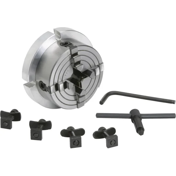 Grizzly Industrial 3-1/4″ 4-Jaw Chuck for 4″ Rotary Table (T10053)