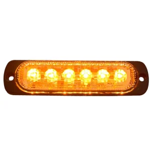 Race Sport 6-LED Ultra Slim Flush Mount 19-Flash Pattern Marker Strobe Light (1005102)