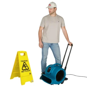 XPOWER 1 HP Air Mover with Telescopic Handle and Wheels (X-830H) - view 2