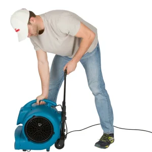 XPOWER 1 HP Air Mover with Telescopic Handle and Wheels (X-830H) - view 4