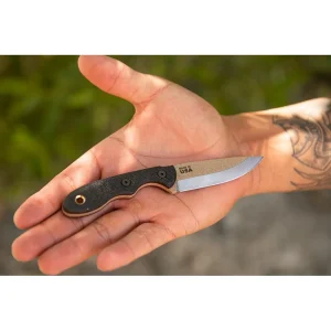 TOPS Knives Mini Scandi Survival Neck Knife Tan Blade (MSK-SURV) - view 3