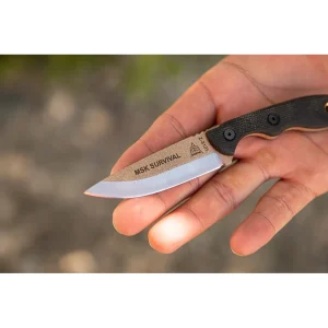 TOPS Knives Mini Scandi Survival Neck Knife Tan Blade (MSK-SURV) - view 4