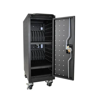 Luxor Workspaces Offex 16 Tablet Charging Cart, 12Wx20.25X34 Black (LLTM16-B-V2)