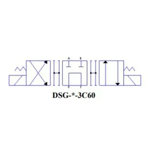 Yuken JIS 12VDC Solenoid-Operated Directional Valve PTAB DIN (DSG-01-3C60-D12-N-70)