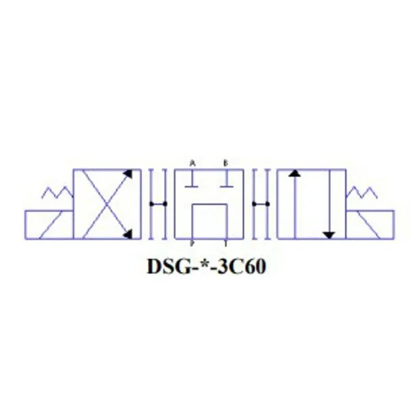 Yuken JIS 12VDC Solenoid-Operated Directional Valve PTAB DIN (DSG-01-3C60-D12-N-70)