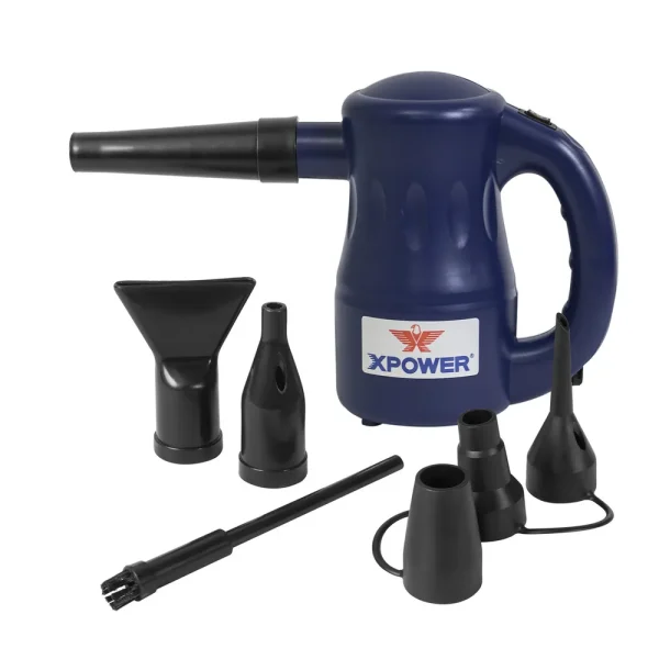 XPOWER A-2 Airrow Pro Multi-Use Powered Air Duster Canned Blower (A-2-Navy Blue)