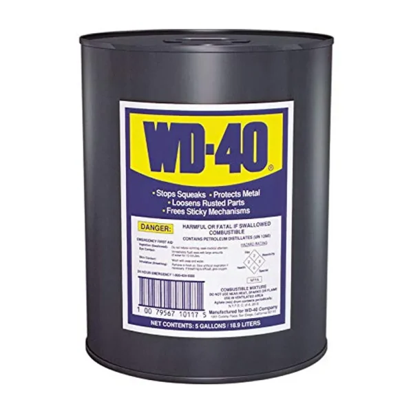 WD-40 Multi-Purpose Lubricant for Heavy Duty Use 5 Gallon (49012)