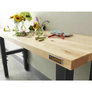 Gladiator 6′ Adjustable Height Hardwood Workbench (GAWB06HWGW) - view 3