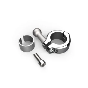 Ciro 7/8″-1″ Aluminum Bar Mount Clamp Chrome (50128)