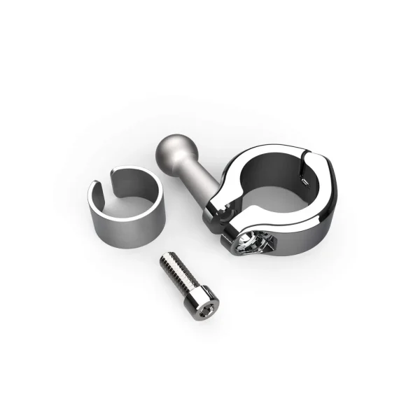 Ciro 7/8″-1″ Aluminum Bar Mount Clamp Chrome (50128)