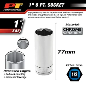 Performance Tool W32332 1/2 Drive 6-Point Socket, 1 - view 3