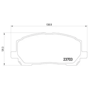 Pagid Brake Systems Pagid Front Low-Metallic Brake Pads – 355011161