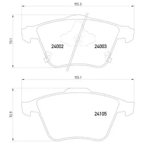 Pagid Brake Systems Pagid Front Low-Metallic Brake Pads – 355011051