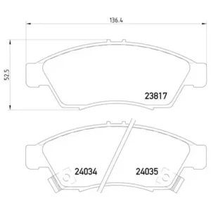 Pagid Brake Systems Pagid Front Low-Metallic Brake Pads – 355011081
