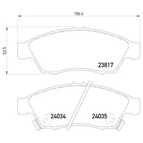 Pagid Brake Systems Pagid Front Low-Metallic Brake Pads – 355011081