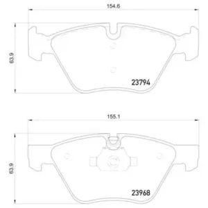 Pagid Brake Systems Pagid Front Low-Metallic Brake Pads – 355011321