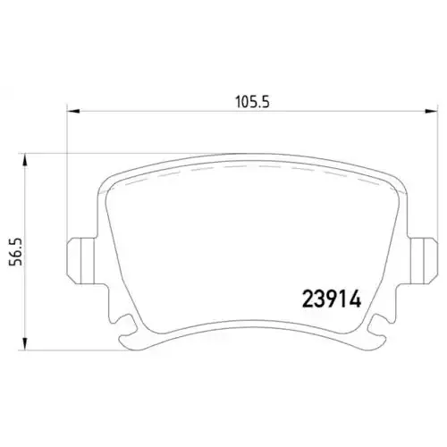 Pagid Brake Systems Pagid Rear Low-Metallic Brake Pads – 355011771
