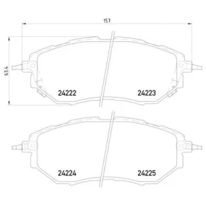 Pagid Brake Systems Pagid Low-Metallic Brake Pads – 355012031