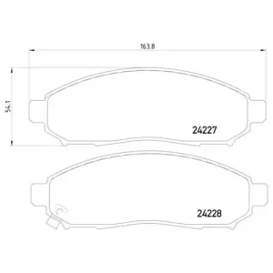 Pagid Brake Systems Pagid Front Low-Metallic Brake Pads – 355012071