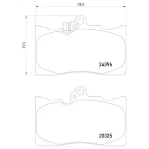 Pagid Brake Systems Pagid Front Low-Metallic Brake Pads – 355012121