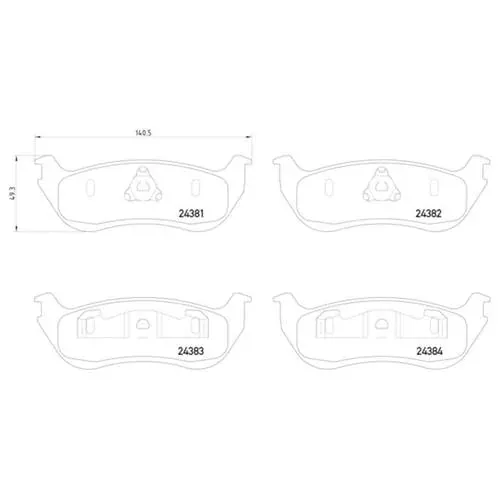 Pagid Brake Systems Pagid Rear Low-Metallic Brake Pads – 355012481