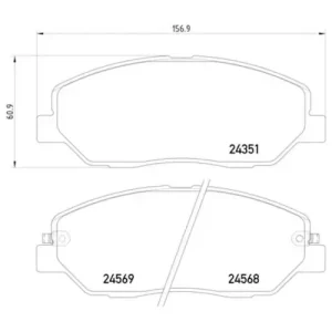 Pagid Brake Systems Pagid Front Low-Metallic Brake Pads – 355012371