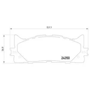 Pagid Brake Systems Pagid Front Low-Metallic Brake Pads – 355012401