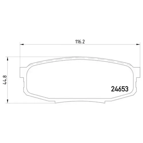 Pagid Brake Systems Pagid Rear Low-Metallic Brake Pads – 355013771
