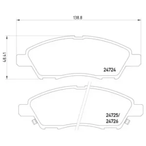 Pagid Brake Systems Pagid Front Low-Metallic Brake Pads – 355014071