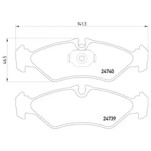 Pagid Brake Systems Pagid Rear Low-Metallic Brake Pads – 355014421