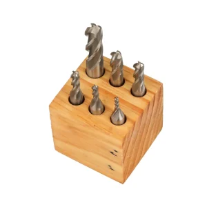 HHIP 1/8-1/2″ 6 PIECE 4-FLUTE M2 BALL NOSE END MILL SET (8001-0007)