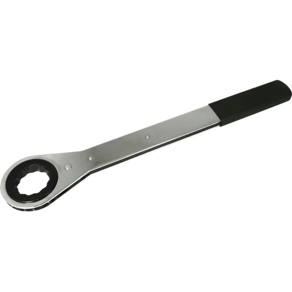 Gray Tools 1-11/16″ 12 Point, Flat Ratcheting Single Box Wrench, Vinyl Grip (50054)