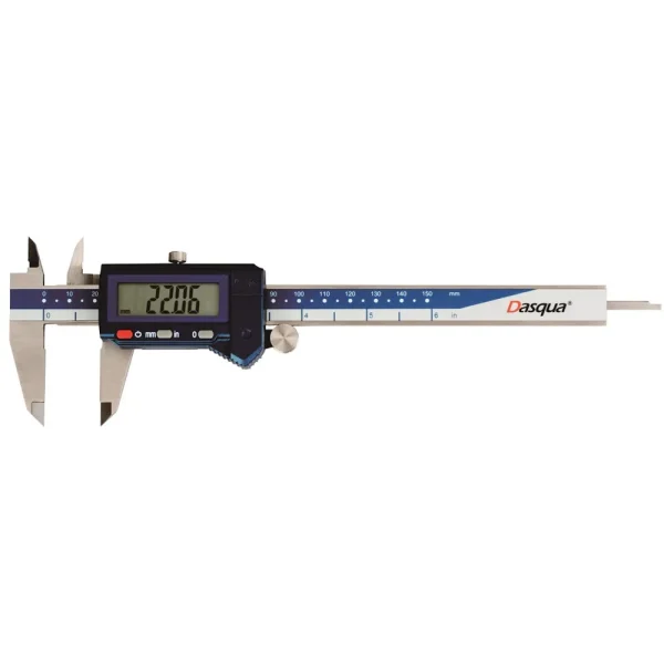 DASQUA #2000-1005 0-150MM/FRAC/0-6″ IP54 WATERPROOF DIGITAL CALIPER (9020-1005)