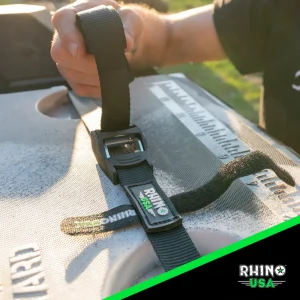 RHINO USA LASHING STRAPS 1IN X 12FT – SET OF 4 (BLACK) (LASHING-STRAP-4PK) - view 4