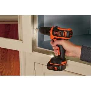 Black+Decker 12V Drill & Home Tool Kit, 42 Piece (BCPK1249C) - view 4