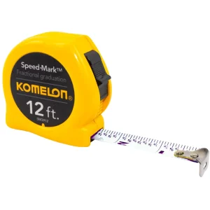 Komelon Speed Mark Acrylic Coated Steel Blade Tape, 12″ / 5/8″, Yl Case (SM3912) - view 2