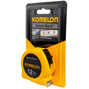 Komelon Speed Mark Acrylic Coated Steel Blade Tape, 12″ / 5/8″, Yl Case (SM3912) - view 3