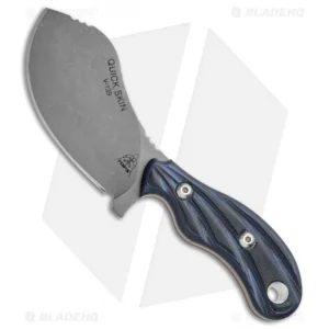 TOPS Knives Quick Skin Fixed Blade Knife Black/Blue G-10 (3.5″ Bb) (QSK-01)