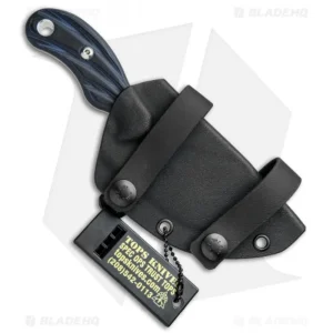TOPS Knives Quick Skin Fixed Blade Knife Black/Blue G-10 (3.5″ Bb) (QSK-01) - view 2