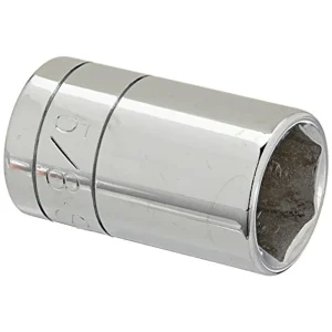 SK Tools 41120 3/8 in. Drive 6-Point Fractional Standard Chrome Socket 1/2 in