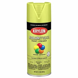 Colormaxx K05512007 Spray Paint and Primer for Indoor/Outdoor Gloss Citrus Green