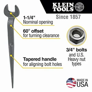 Klein Tools 3212 Spud Wrench 3/4-Inch Bolt for Heavy Nut - view 2