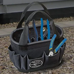 Klein Tools 5144BHB14OS Hard-Body Bucket, Aerial Oval Tool Bucket w/ Drain Holes - view 3