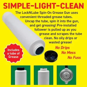 LockNLube Spin-On Pistol-Grip Grease Gun Kit (LNL154) - view 4