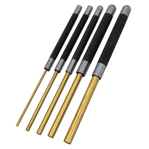 Performance Tool W759 Roll Pin Punch Set to Remove Pins w/ Knurled Steel Handles