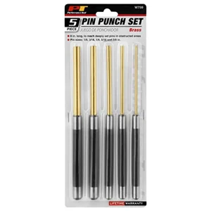 Performance Tool W759 Roll Pin Punch Set to Remove Pins w/ Knurled Steel Handles - view 2