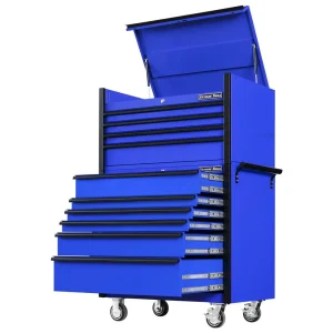 Extreme Tools Blue 41×25″ Top Chest & Roller Cabinet (DX4110CRUK) - view 2