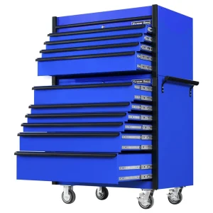 Extreme Tools Blue 41×25″ Top Chest & Roller Cabinet (DX4110CRUK) - view 3